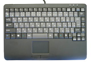 パソコン PCパーツ キーボードトラックパッド付 1011PU トラックボール付 DX87AU