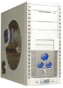 パソコン PCパーツ PCケース 3連アナログメーター付ケース AMO Air-9019シリーズ
