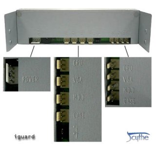 パソコン PCパーツ ファンコントローラー Scythe iGUARD-SL iGUARD-WH iGUARD-BK