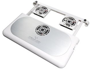 パソコン ＰＣパーツ ３ファン リトラクタブル ノートクーラー LTC3FWH / LTC3FBK