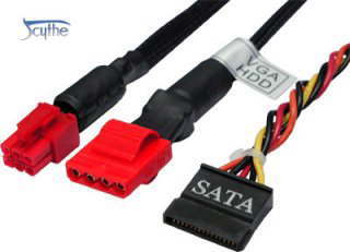 パソコン ＰＣパーツ Scythe プラグインケーブル電源 PIP14-430B PIP14-530B