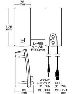 パソコン PCパーツ マルチメディアスピーカー SSP06